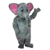 Performance Elephant Mascot Costumes Halloween Cartoon Charact Outfit Suit Suit na przyjęciu na zewnątrz Outdoor Strój UNISEX Reklamy Reklamy Ubrania reklamowe