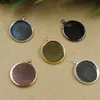 BoYuTe 50 stuks verzilverde hanger leeg lade 10MM 12MM 14MM 16MM 18MM 20MM 25MM Cameo Cabochon basisafstelling voor sieraden maken294o