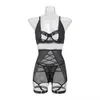 Sexy Set Women's Sexy Strap Perspective Mesh Underwear Set Sexy Lingerie 231026