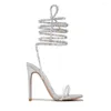 Femmes Sandals High Summer S Talé avec des sangles Slim Shoes Roman Stiletto Open Toe Sangle Shoe