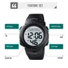 Wristwatches SKMEI Outdoor Sport Watch 100M Waterproof Digital Watch Men Fashion Led Light Stopwatch Wrist Watch Men's Clock Reloj Hombre 231025