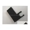 Other Faucets Showers Accs Matte Black Brass Handheld Shower Holder Support Rack With Or Without Hose Connector Wall Elbow Unit Spout Dhhnc