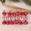 Christmas Decorations 6pcs Lollipop Candy Cane Pendant Xmas Tree Hanging Ball Ornaments for Home 2024 Year Gift 231026