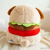 Animali di peluche ripieni Creativo divertente hamburger cane peluche farcito morbido cucciolo cuscino del divano carino arredamento della camera ragazzo ragazza regalo di compleanno