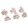 1 pc borboleta cristal grampos de cabelo pinos para mulheres meninas vintage headwear strass grampos de cabelo barrette jóias acessórios3301