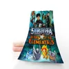 Handdoek Custom Slugterra Sport Draagbare Sneldrogende Yoga Outdoor Bamboe Microfiber Stof Handdoeken Maat 35x75cm 0506