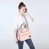 Wickeltaschen Tasche Stillen Mama Mutterschaft Windel Rosa Grau Große Kapazität Baby Reiserucksack für Pflege 231026