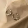 Boucles d'oreilles créoles minimalistes, Piercing de forme ovale pour femmes et filles, bijoux de fête de mariage, cadeau E199