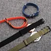Bracelets de montre bracelet en nylon imperméable universel de diverses marques 18/20/22/24/26mm bracelet de montre en toile à interface plate