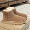 Klassische Mini Australia Tazz Hausschuhe Tasman Slipper Plateaustiefel Fuzzy Mule Winterfellstiefel