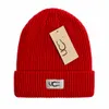 Bonnet de créateur bonnet de luxe bonnet en tricot lettre de couleur unie haute qualité bonnet polyvalent chapeau chaud lettre design chapeau cadeau de Noël 8 couleurs très sympa