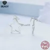 Stud Bisaer 925 STERLING Gümüş Pentagram Küpe Kadın Parti Orijinal Tasarım Güzel Takı Efe901 YQ231026