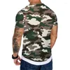 Men's T Shirts 2023 Moisture Wicking Camouflage T-shirt Round Neck Slim Fit Tshirt Casual Short Sleeve Summer Stretch Train Top