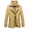 Men's Trench Coats Autumn And Winter Thickened Jacket Coat