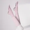 Meias atléticas yoga algodão ponto silicone antiderrapante feminino de alta qualidade pilates aperto joelho-alto