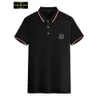 23SS Brand Stone Jacket Island Men's T-shirts Polo T-shirts Men CP Polos mode broderade brev grafiska tryckning avslappnad toppar kvinnors korta ärm t-shirts