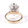 Wholesale Fine Jewelry Rings Best Selling 14k Yellow Gold Vvs Moissanite Ring Hip Hop Jewelry Wedding Ring for Women