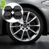 Novo 4 pçs tampas do centro do pneu da roda de carro decoração cobre plástico substituição centro da roda automóvel cobre preto universal acessórios do carro