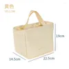 Storage Bags Portable Lunch Box Thermal Insulated Canvas Dinner Container Picnic Food Kids School Bento