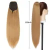 Snoilite sintético 22 polegadas afro yaki grampo de cauda reta em cordão de cabelo para mulheres 231025