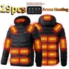 Outdoorjassen Hoodies 19/11/2 gebied USB elektrische verwarming jas Winter dames warme jas Warme jas Warme jas 231116