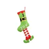 Decoração de natal meias meias com papai noel natal adorável saco para crianças doces presente saco lareira natal tree1027
