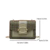 Evening Bags Fashion Messenger Bag Korean Casual Temperament Cotton And Linen Splicing Chain Shoulder 231026