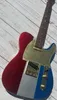 Telecast Electric Guitar Factory stock colored splicing sequins shining map fingerboards lighting package