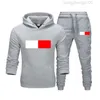 Men's Tracksuit 2 Piece Set Casual Hoodies Sweatshirt Sweatpants Suit Teens Sports Print Jogging S-3xl Printed Sportswear Brand