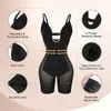 Shapers Femmes Plus Taille 3XL Shapewear pour femmes Contrôle du ventre sans couture Faja Mesh Soutien-gorge intégré Dos Ouvert Entrejambe Dentelle Body Shaper avec U