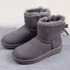 Klasyczny Ultra Mini Snow Boots Platform Short Women Men Men Fur Sheepsin Tasman Tazz Chestnut Sand