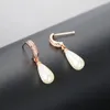 Stud Earrings Double Fair Wedding Engagement For Wommen Rose Gold Color Imitation Pearl Women's Earing Fashion Jewelry DFE446