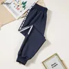 Trousers Dubed Spring autumn Kid Solid Casual Loose Pants Korean Style jogging Girls Boys Corduroy Children's Clothes 231025