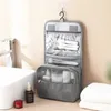 収納バッグポータブル男性トイレタリーオーガナイザー防水バスルーム女性旅行メイク化コスメティックバッグメイクアップケースフック可能な洗浄