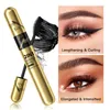 Mascara Double effet 4D, allongeant, Volume supplémentaire, imperméable, noir, Extension de faux cils, maquillage pour les yeux, cosmétiques de beauté