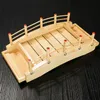 Sushi Tools Japanese sushi wooden boat arch Bridge Boats sashimi platter cooking dry ice Dragon Boat Platter 231026