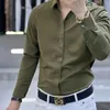 Herren Casual Shirts Shirt Langarm Frühlings- und Herbstgeschäft atmungsaktives Nicht-Eisen-hochwertige Tops