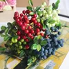 Dekoratif Çiçekler 6/10 PCS Yapay Yaban Mersini Ev Dekoru Malzemeleri Plastik Meyveler Düğün Partisi Hediyesi için Kiraz Kiraz