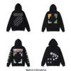 Sweatshirts Loose Coatoff 2023 Fashion Sweater Painted Arrow Crow Stripe %70 Hoodie Men's and Women's Off Style Hoodies Offs Pullover Hooded Trendy Black&White 9AZ4