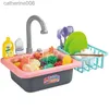 Cucine Gioca Cibo Bambini Lavello Lavastoviglie Giocattolo Kid Simulato Cucina Giocattolo Set Giochi educativi Casa Giochi Prop Lavello Lavaggio Vestito Montessori Giocattolo RegaloL231026