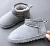 U Botas de nieve para niños Botas nuevas para niños Australia Bota de nieve Diseñador Zapatos para niños Invierno Clásico Ultra Mini Botton Bebés Niños Niñas Botines de tobillo Moda de piel para niños
