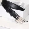 2024 Belt Genuine Designer Leather Belt On Sale Ceinture Luxe Women Luxury Belts Formal Shiny Golden Silver Buckle Width 2.5cm 1.8cm