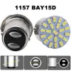 NOWOŚĆ 2X P21W 1156 BA15S 1157 BAY15D LED Turn Signal Sygnał żarówka Auto Tail Hamure Parking Reverse Super Bright Motorcycle Lampa 22SMD