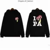 Palms Angels Top Quility Hoodies Designer de luxo Hoodie Marca Angel Hoody PA Roupas Spray Carta Manga Longa Primavera Verão Maré Homens e Mulheres 945R