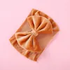 Haarschmuck Baby Stirnband für Kind Bogen Kopfbedeckung Breiter Turban Kinder Samt Kinder Gummibänder Mädchen Kleinkind Headwrap