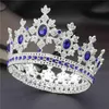 Mode kungliga kung drottning brud tiara kronor för prinsessan diadem brud krona prom party hårprydnader bröllop hår smycken 211228250b