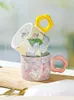 Mugs Creative Internet Celebrity Cartoon Tulip Bunny Highvalue Home Office Coffee Cup Afternoon Tea Snack Cups 231026