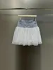 Skirts 2023 Product Splicing Half Skirt To Reduce The Age Of Girl Style Everything Does Not Pick People