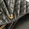Icare designer tote shopping väskor stor storlek svart diamantgitter fårskinn riktiga läder kvinnor totes handväskor aldrig enskilda axlar