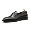 Robe chaussures italien plat hommes affaires mocassins de luxe en cuir véritable marque à la main designer élégant noir mariage travail formel homme